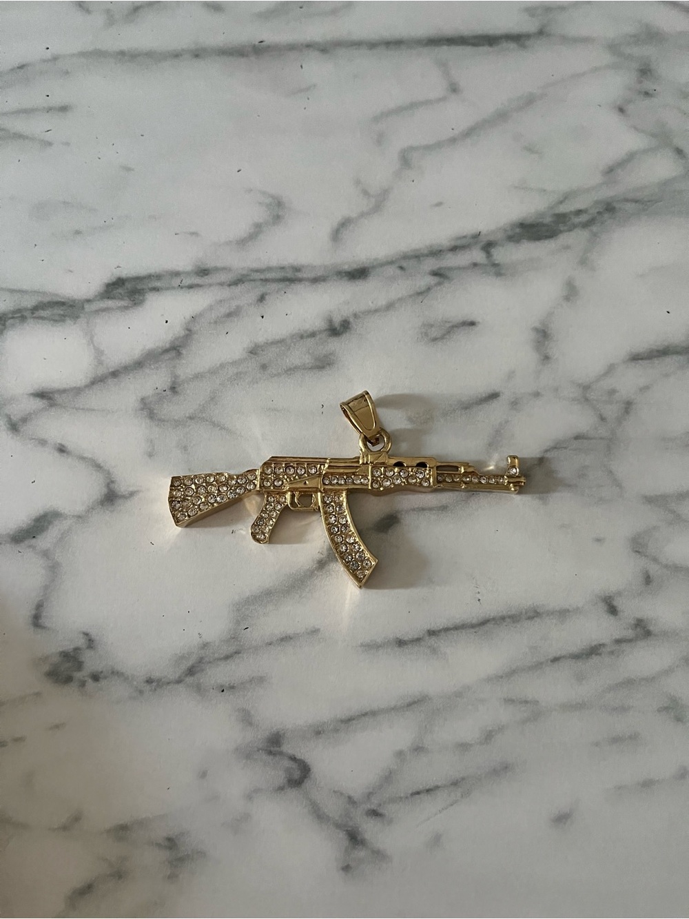 Gold AK-47 Pendant